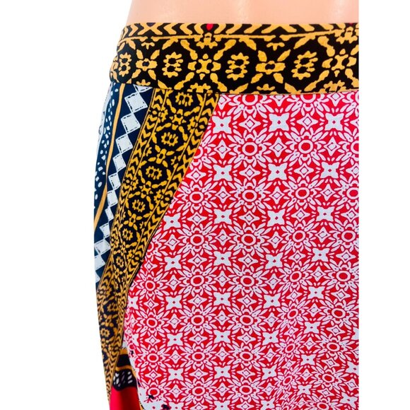 NWT Free People Bohemian Patchwork Handkerchief Hem Midi Skirt - Picture 4 of 16